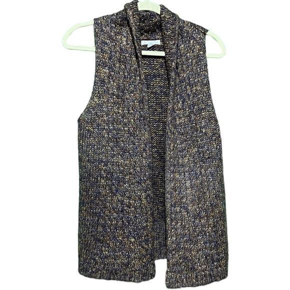 Dress Barn Women’s Marled Knit Sweater Vest‎ Sleeveless Multicolor Brown Medium - Picture 1 of 5